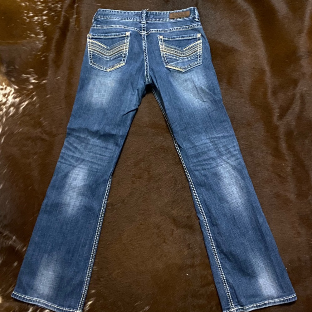 Low rise rock roll denim